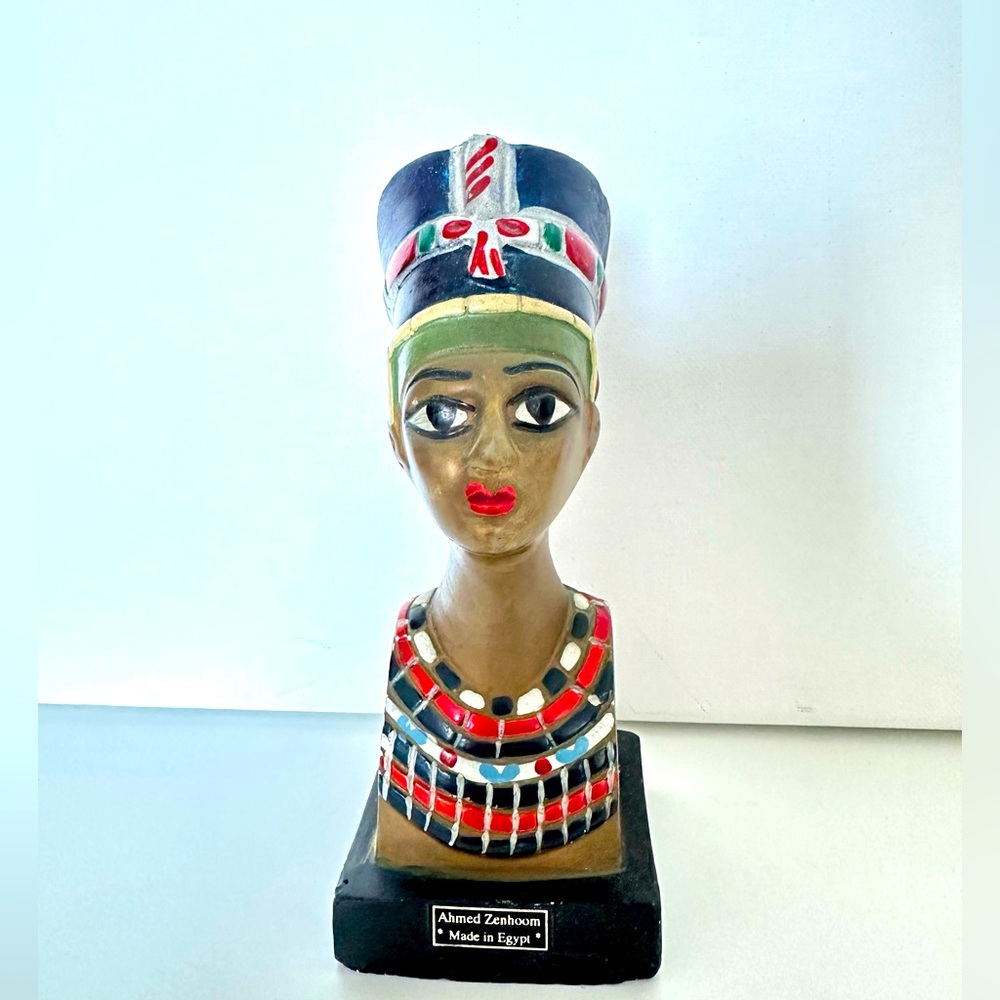 Ahmed Zeinhom Egyptian collectible figurine. Nefertiti bust